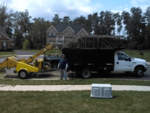 machine cleaning the site