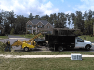 machine cleaning the site